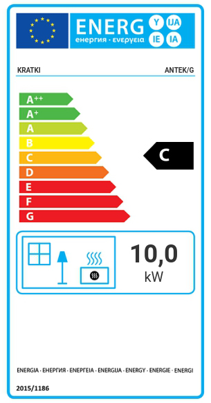 Kratki Antek/G energetický štítok