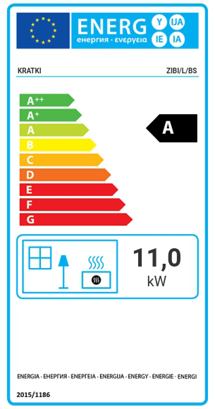 Kratki Zibi BS L/P energetický štítok