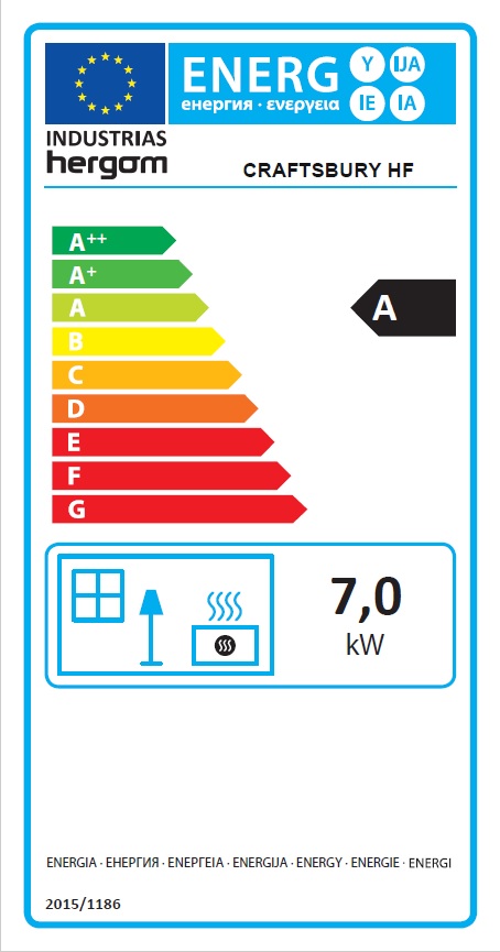 Hergóm Craftsbury energetický certifikát krb-pec