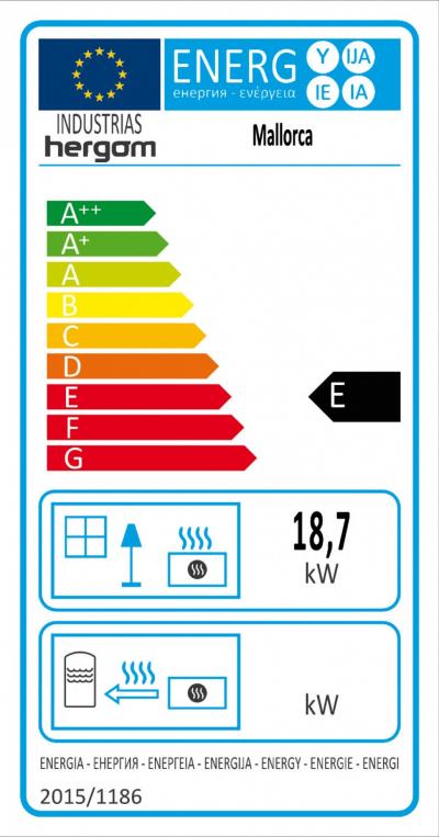 Hergóm Mallorca - energetický štítok krbyonline