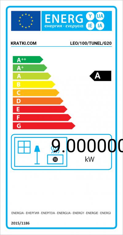 Kratki LEO 100 Tunnel energetický štítok krbyonline