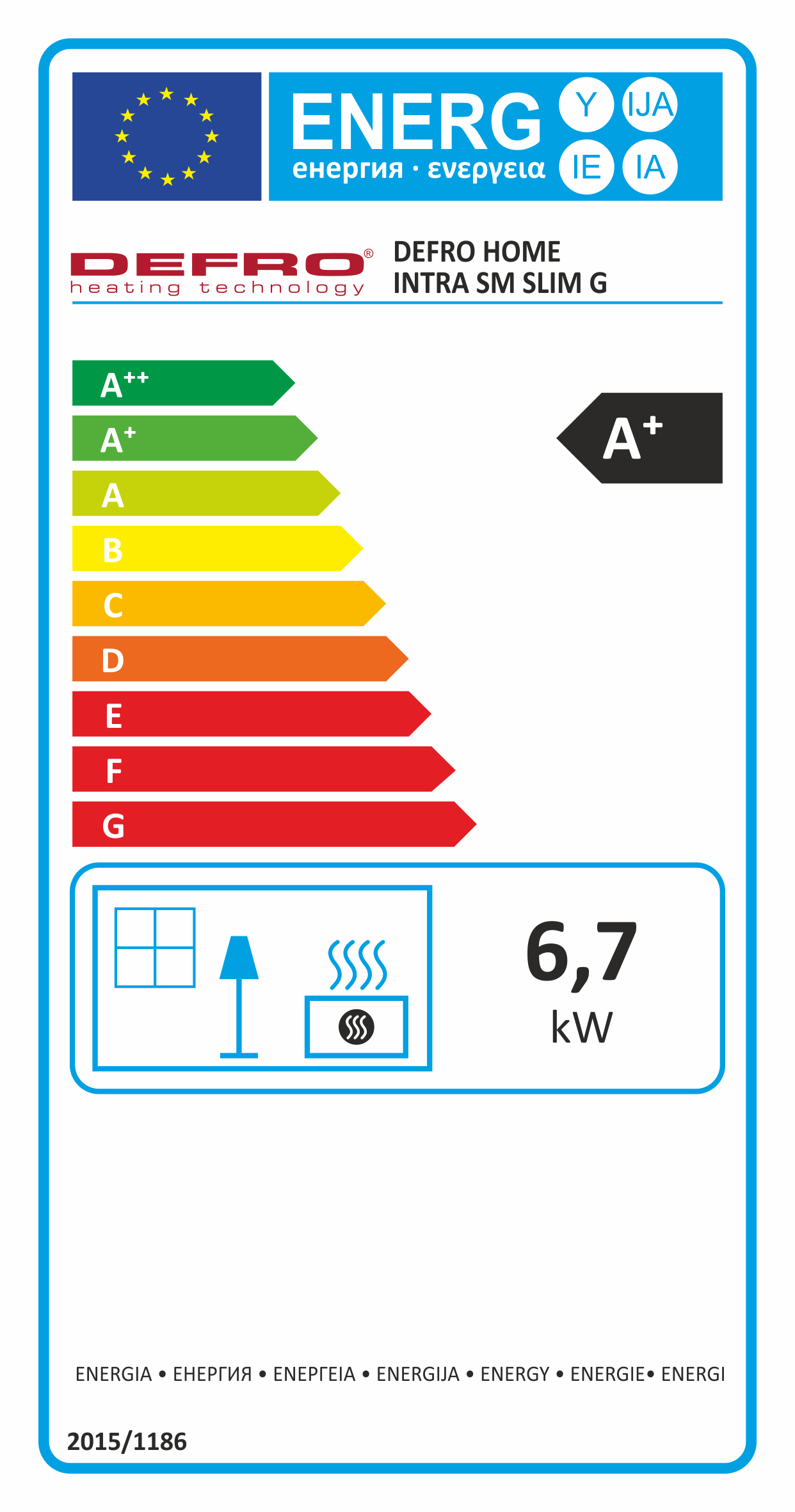 Defro Home SM slim energeticky stitok krb-pec