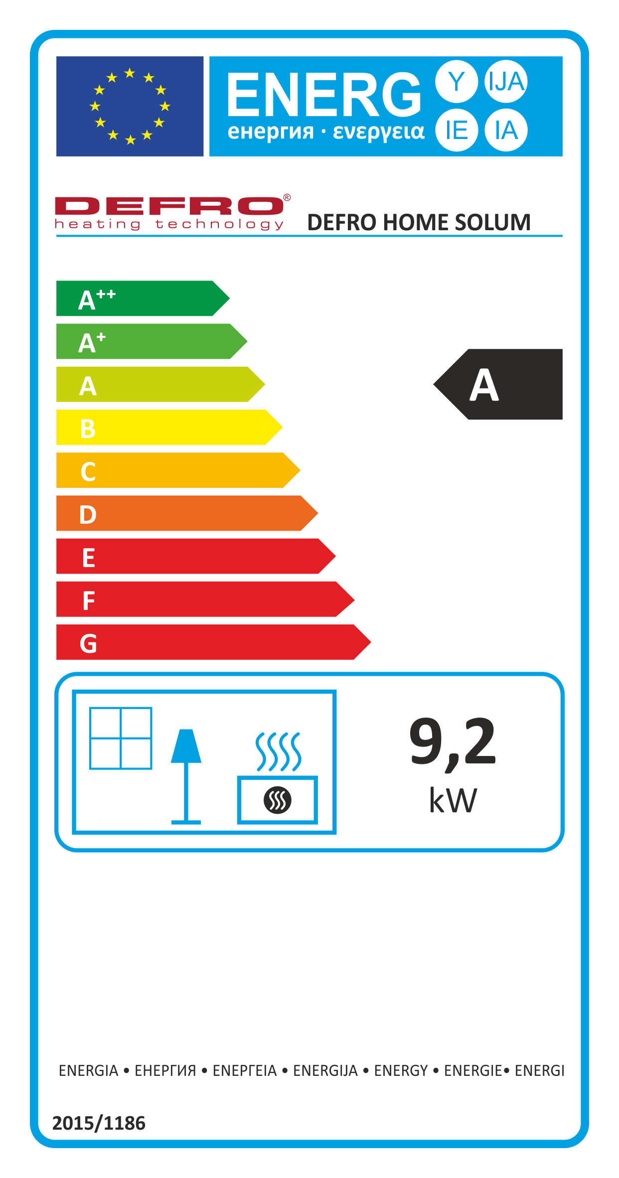 Defro Home Solum energeticky stitok krb-pec