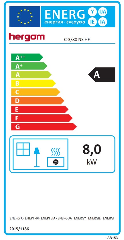 Hergóm C-3/80 energetický štítok krbyonline