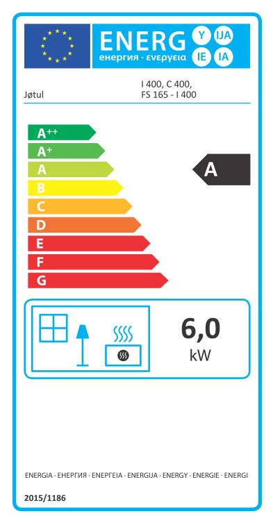 Jotul I 400 FL energeticky stitok krb-pec