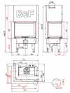 BeF Aquatic WH V 80 CL teplovodná rohová krbová vložka s výsuvnými dvierkami krbyonline