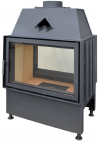 Kobok Chopok O 600/450 510 560 obojstranná teplovzdušná oceľová krbová vložka s otváraním do boku krbyonline