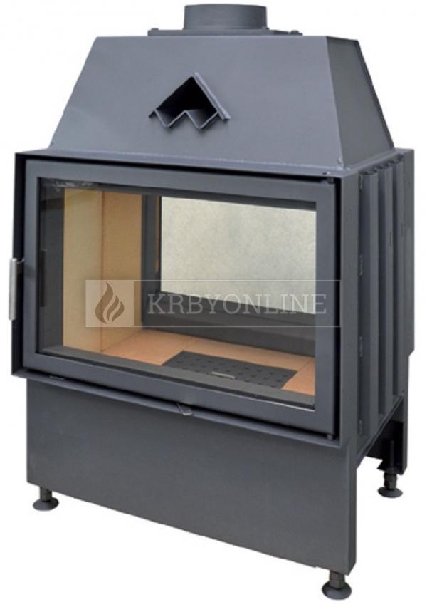 Kobok Chopok O 600/450 510 560 obojstranná teplovzdušná oceľová krbová vložka s otváraním do boku krbyonline