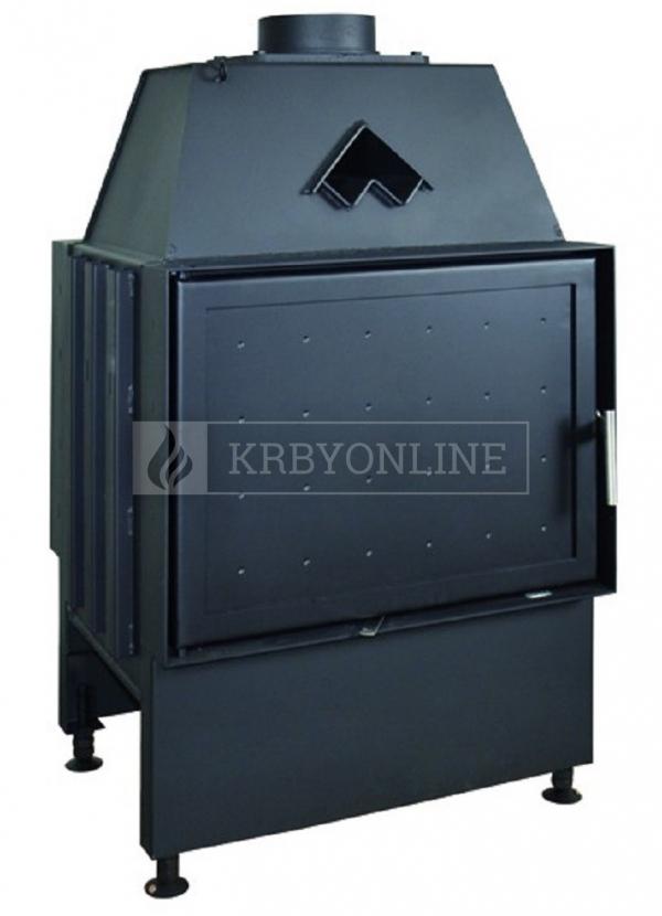 Kobok Chopok O 600/450 510 560 obojstranná teplovzdušná oceľová krbová vložka s otváraním do boku krbyonline