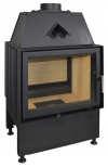 Kobok Chopok O 600/450 510 560 obojstranná teplovzdušná oceľová krbová vložka s otváraním do boku krbyonline