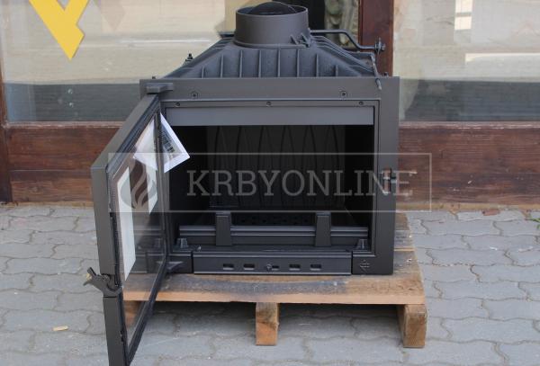 Kratki Antek 10 kW rovná liatinová veľká krbová vložka krbyonline