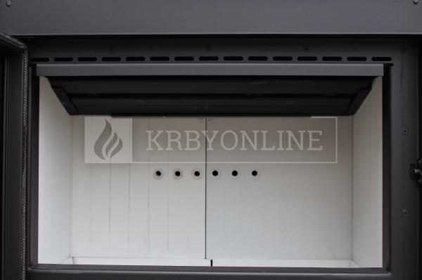 Kratki Lucy 14 teplovzdušná oceľová krbová vložka rovná krbyonline