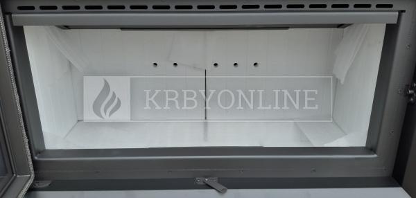 Kratki Lucy 16 teplovzdušná oceľová krbová vložka rovná krbyonline