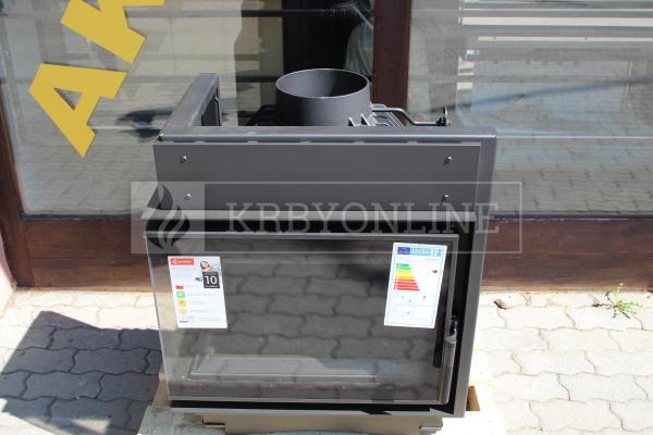 Kratki Maja 8 kW BS DECO L liatinová rohová krbová vložka s veľkým presklením krbyonline