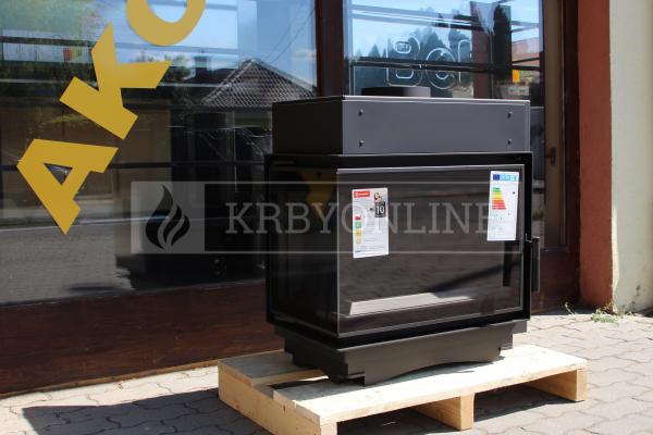 Kratki Maja 8 kW BS DECO L liatinová rohová krbová vložka s veľkým presklením krbyonline