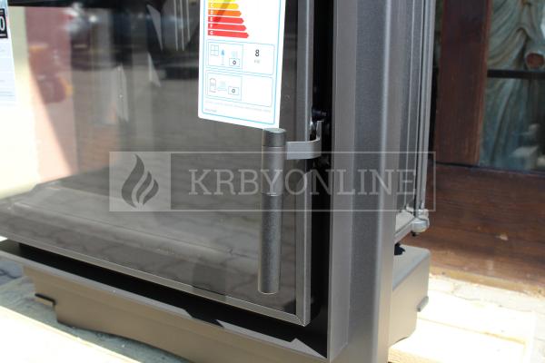 Kratki Maja 8 kW BS DECO L liatinová rohová krbová vložka s veľkým presklením krbyonline