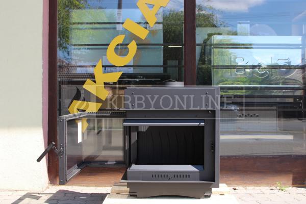 Kratki Maja 8 kW BS DECO L liatinová rohová krbová vložka s veľkým presklením krbyonline