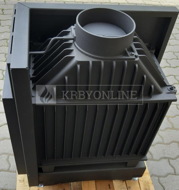 Kratki Maja 12 kW BS DECO P liatinová rohová krbová vložka s veľkým presklením krbyonline