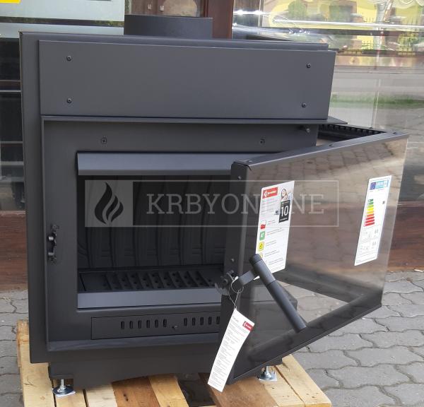 Kratki Maja 12 kW BS DECO P liatinová rohová krbová vložka s veľkým presklením krbyonline