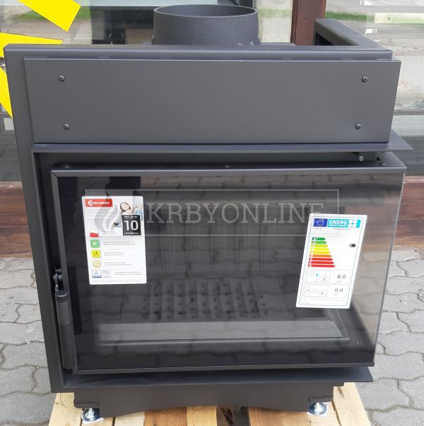 Kratki Maja 12 kW BS DECO P liatinová rohová krbová vložka s veľkým presklením krbyonline