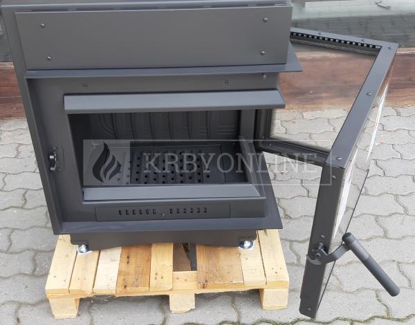 Kratki Maja 12 kW BS DECO P liatinová rohová krbová vložka s veľkým presklením krbyonline