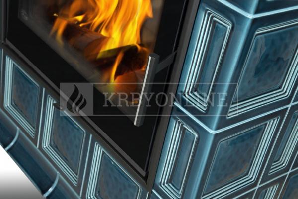 Hein BARACCA OU klasické keramické krbové kachle s veľkým ohniskom krbyonline