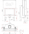 BeF Therm V 8 rovná krbová vložka s výsuvnými dvierkami krbyonline