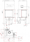  BeF Therm V 6 CL rohová krbová vložka s výsuvnými dvierkami krbyonline
