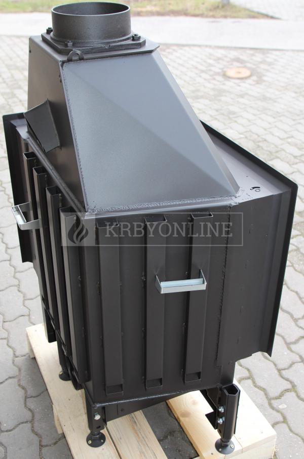 Kobok Chopok R90 67 LD 670/510-S/450P, RP2, SM, SO-lak čierny, KRO-R90-C 3S krbová vložka s deleným sklom krbyonline