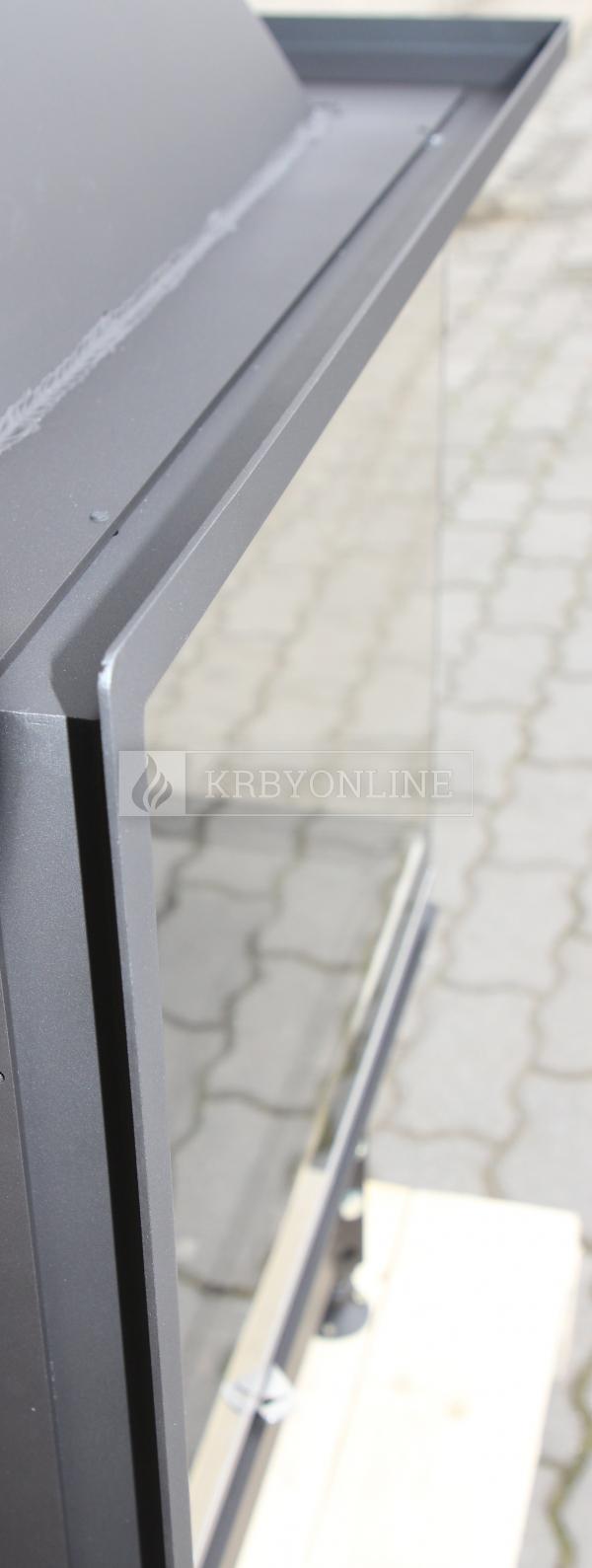 Kobok Chopok R90 67 LD 670/510-S/450P, RP2, SM, SO-lak čierny, KRO-R90-C 3S krbová vložka s deleným sklom krbyonline