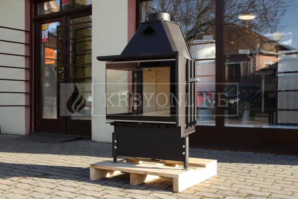 Kobok Chopok R 90 S/450 L/P 670/450 510 570  kvlaitná, masívná, moderná krbová vložka krbyonline