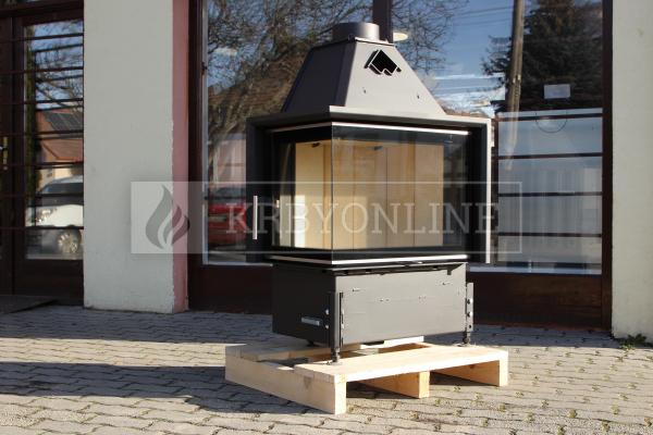 Kobok Chopok R 90 S/450 L/P 670/450 510 570  kvlaitná, masívná, moderná krbová vložka krbyonline