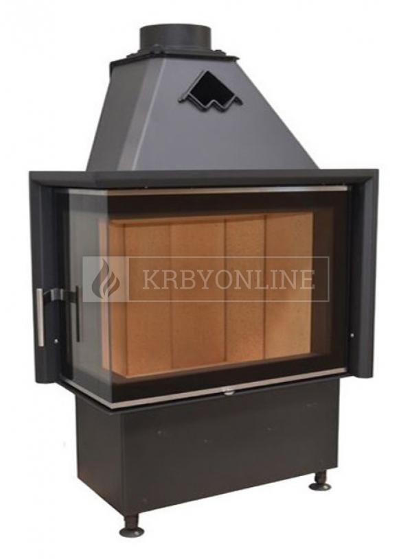 Kobok Chopok R 90 S/330 L/P 730/450 510 570kvlaitná, masívná, moderná krbová vložka krbyonline