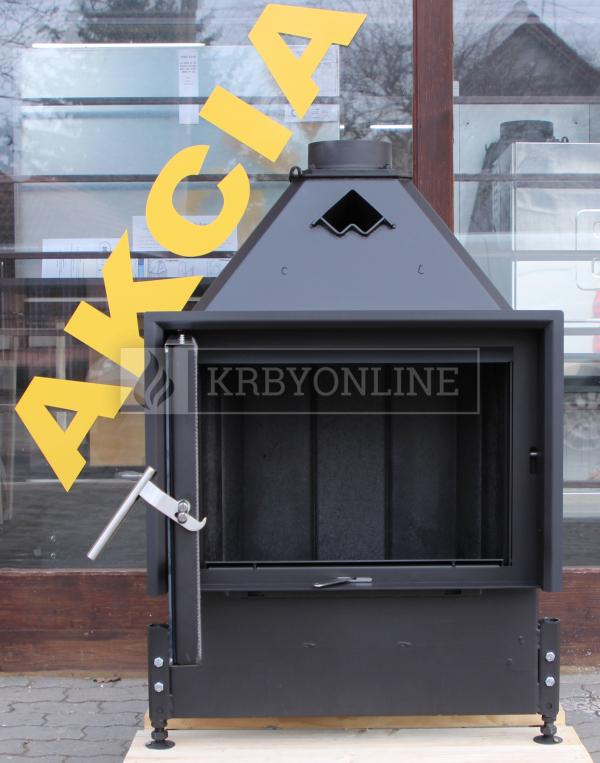 Kobok Chopok L 73 LD 730/510, RP2, SM, VŠ-lak čierny, KRO-CH-C 3S krbová vložka rovná krbyonline