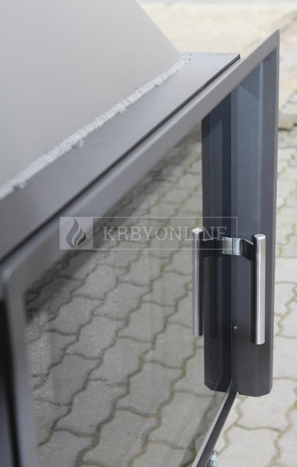 Kobok Chopok L 73 LD 730/510, RP2, SM, VŠ-lak čierny, KRO-CH-C 3S krbová vložka rovná krbyonline