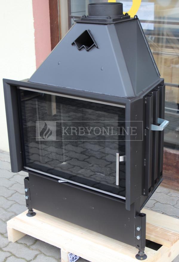 Kobok Chopok L 73 LD 730/510, RP2, SM, VŠ-lak čierny, KRO-CH-C 3S krbová vložka rovná krbyonline