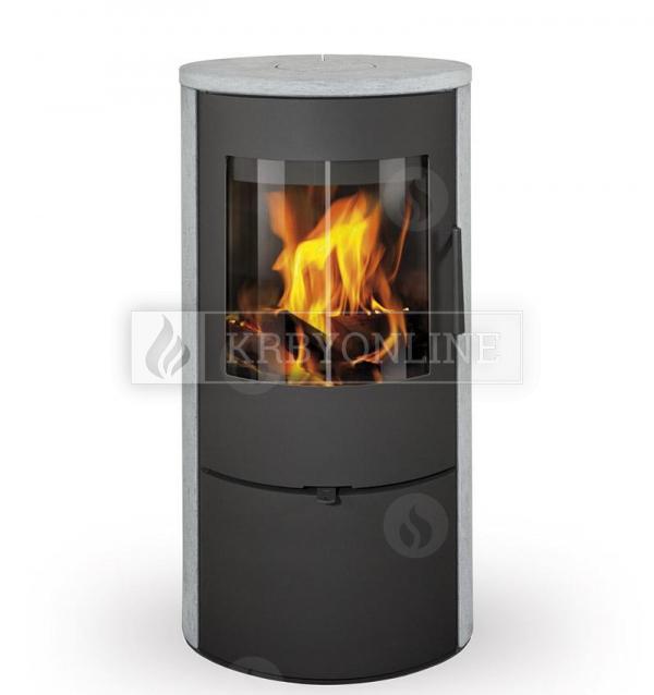 Romotop EVORA 02 mastenec designové, kvalitné, oceľové krbové kachle s mastencom krbyonline