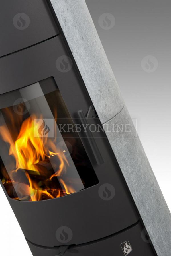 Romotop EVORA 02 AKUM mastenec, akumulačné, designové, kvalitné, oceľové krbové kachle  krbyonline