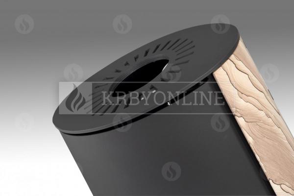 Romotop EVORA 04 AKUM pieskovec, akumulačné, designové, kvalitné, oceľové krbové kachle  krbyonline
