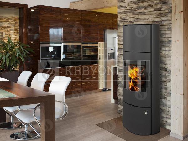 Romotop EVORA 03 AKUM plech, akumulačné, designové, kvalitné, oceľové krbové kachle  krbyonline