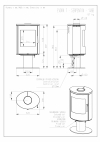 Romotop EVORA 02 T  mastenec, otočné, designové, kvalitné, oceľové krbové kachle  krbyonline