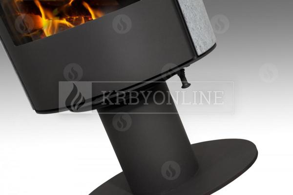 Romotop EVORA 02 T  mastenec, otočné, designové, kvalitné, oceľové krbové kachle  krbyonline
