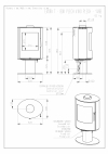 Romotop EVORA 03 T plech, otočné, designové, kvalitné, oceľové krbové kachle  krbyonline