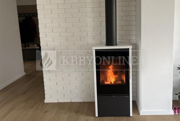 Romotop LAREDO F 01 keramika, designové, kvalitné, oceľové krbové kachle s keramikou krbyonline