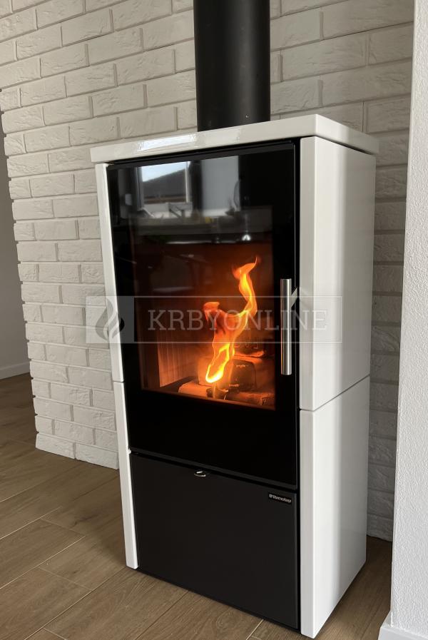 Romotop LAREDO F 01 keramika, designové, kvalitné, oceľové krbové kachle s keramikou krbyonline