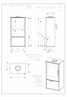 Romotop LAREDO F 03 plech, designové, kvalitné, oceľové krbové kachle  krbyonline