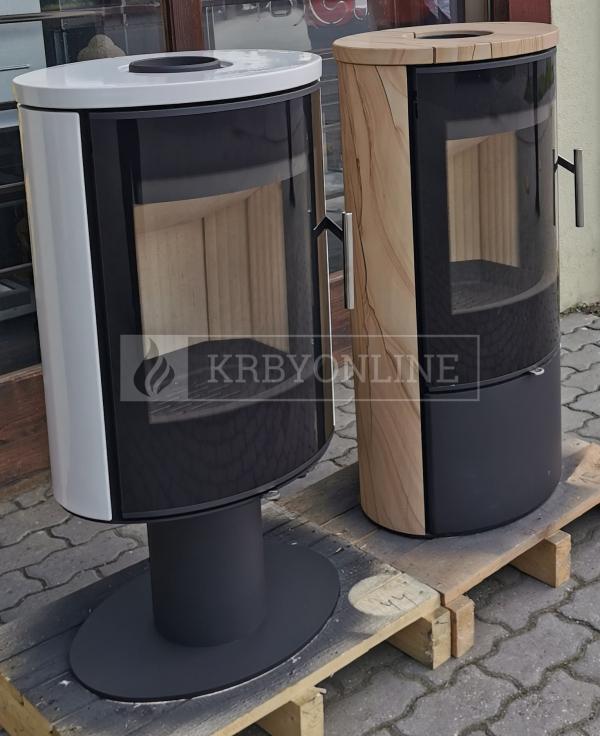 Romotop LAREDO 01 T  keramika, otočné, designové, kvalitné, oceľové krbové kachle  krbyonline