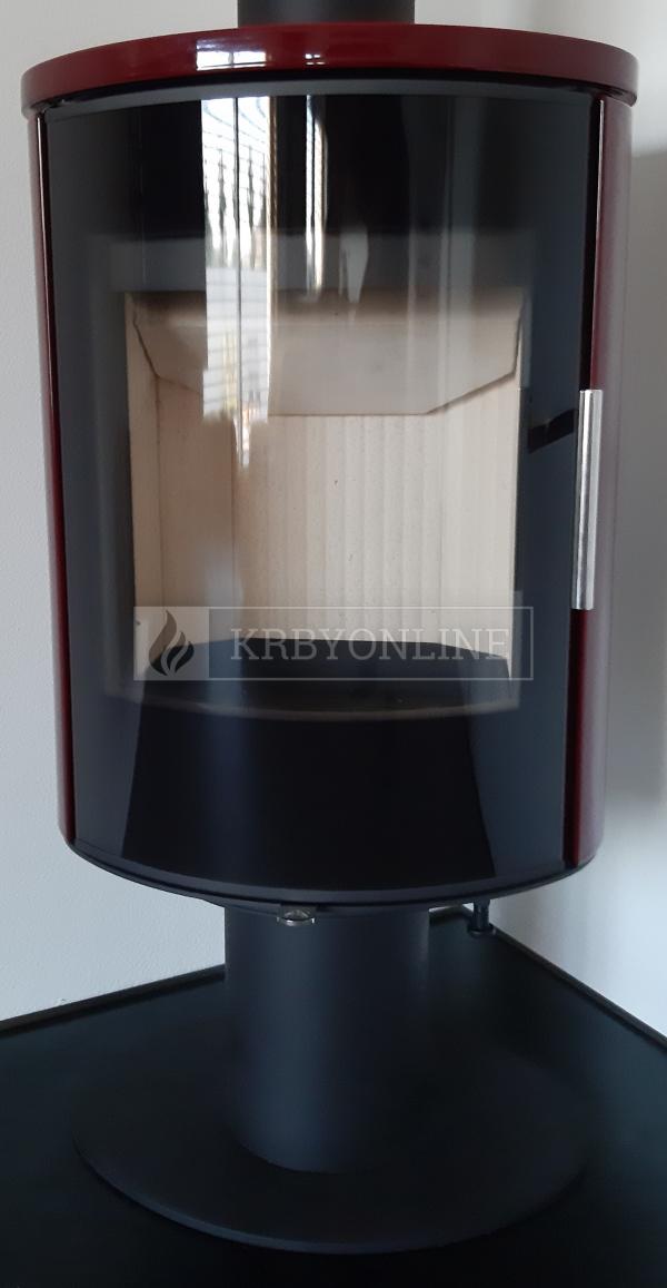 Romotop LAREDO T 01 keramika - červená šarlátová krbyonline
