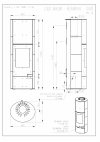 Romotop Lugo Akum 01 keramika, akumulačné, designové, kvalitné, oceľové krbové kachle  krbyonline