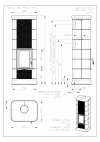 Romotop Malaga N 03 keramika, designové, kvalitné, oceľové krbové kachle s teplovzdušným výmenníkom krbyonline